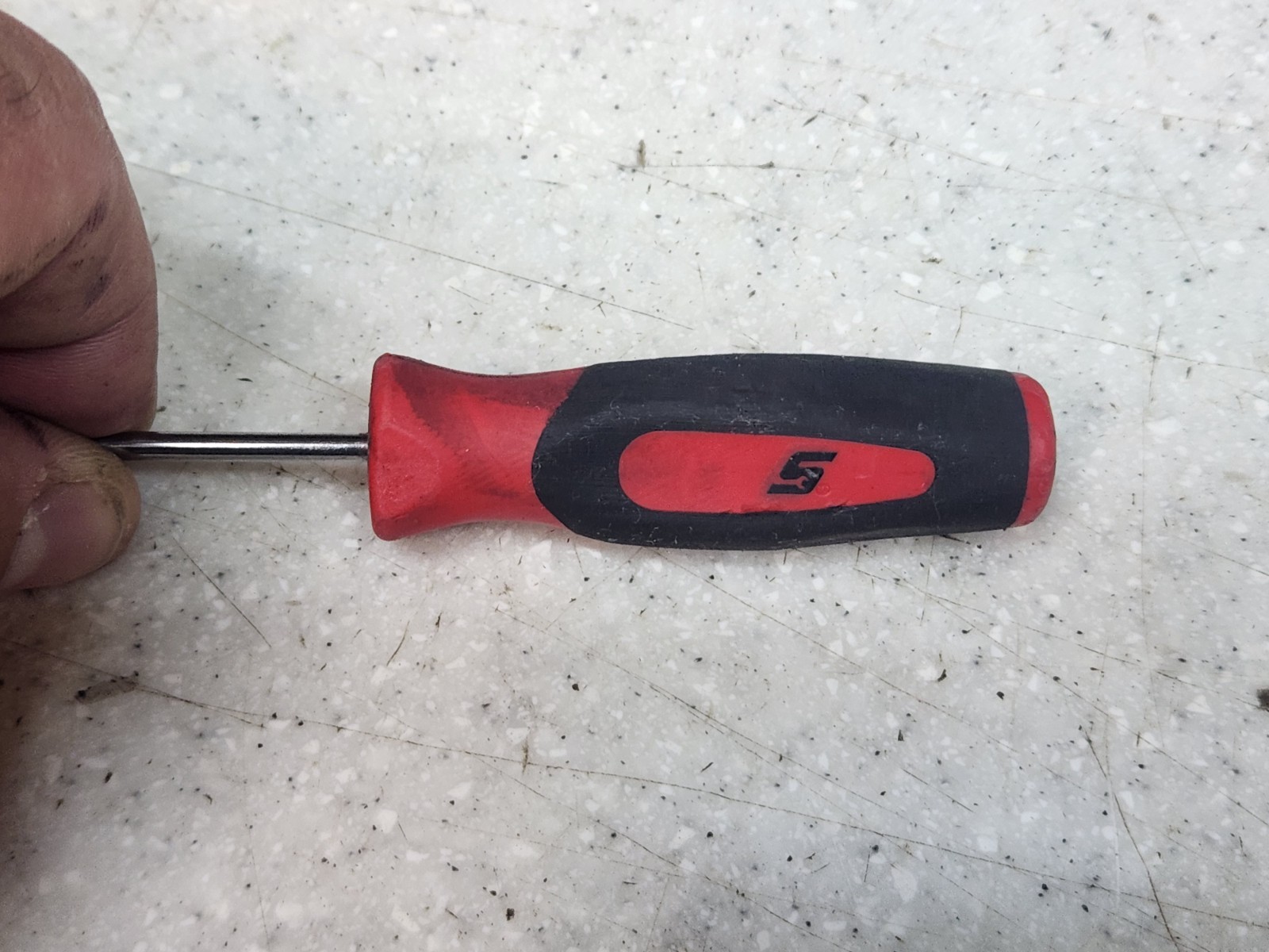 Snap On SG3ASH45C 45 Degree Mini Pic Red/Black Handle USED