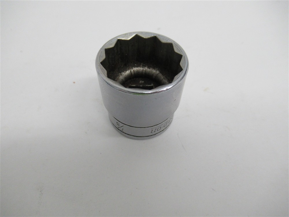 Snap-On F-281, 7/8″ Shallow Socket, 3/8″ Drive, 12 Point, USED