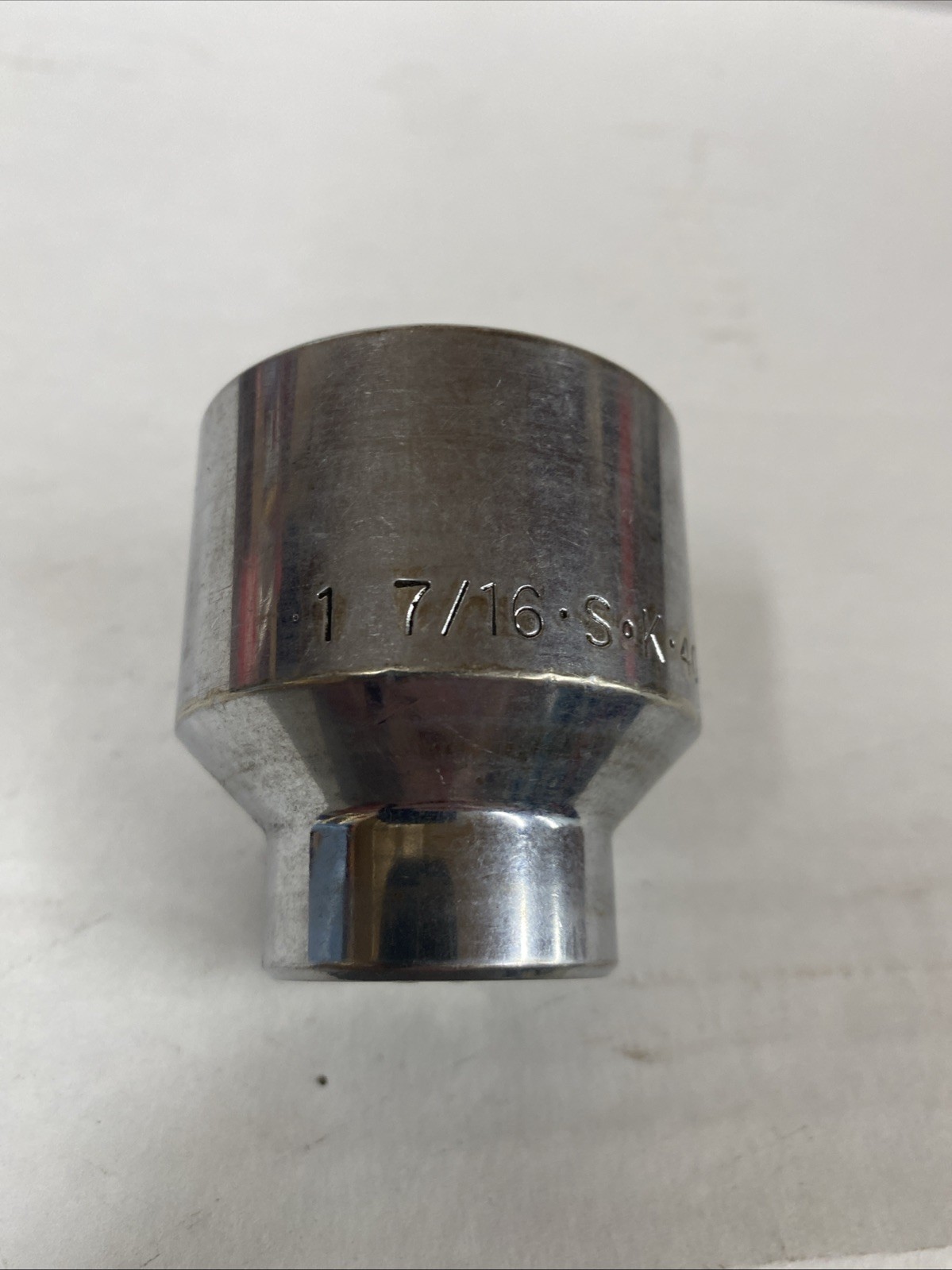 SK Used 1 7/16 1/2 Drive Chrome 12 Point Socket