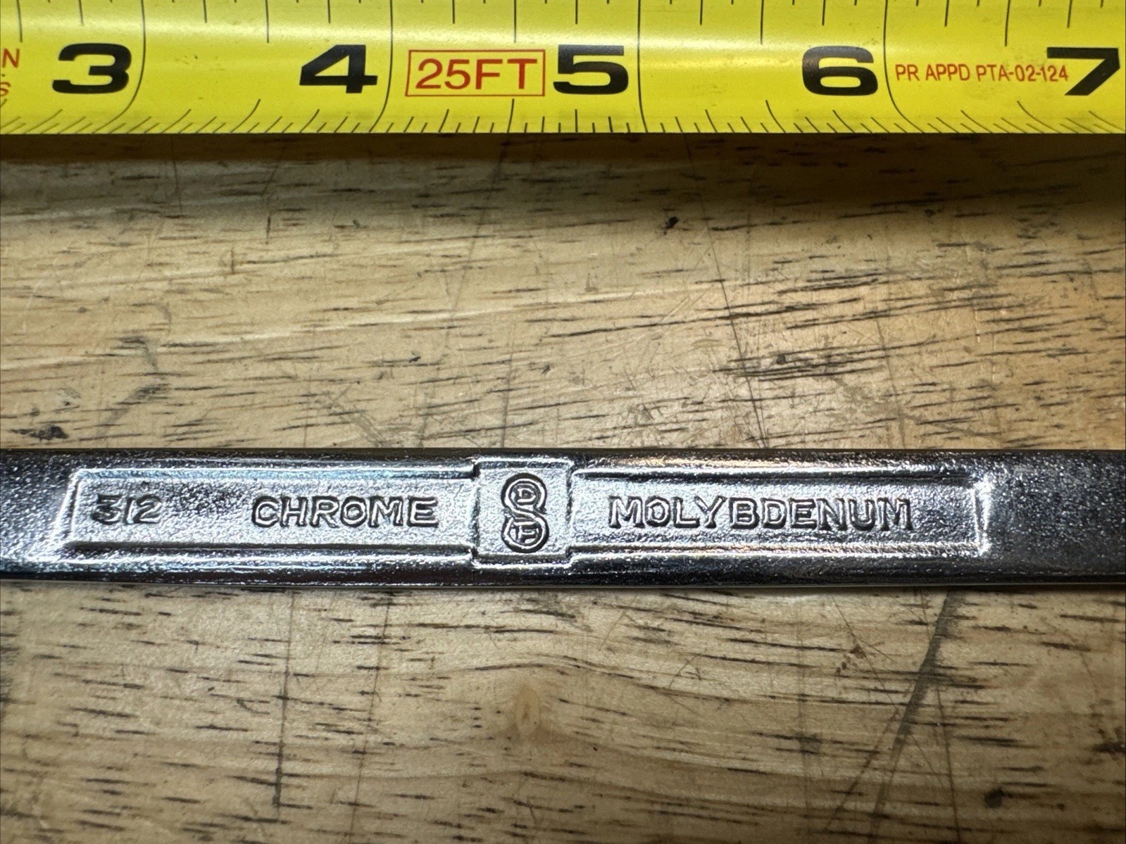 SHOWA 9/16 In X 5/8 In SAE Open End Tappet Wrench Japan Chrome Molybdenum #312