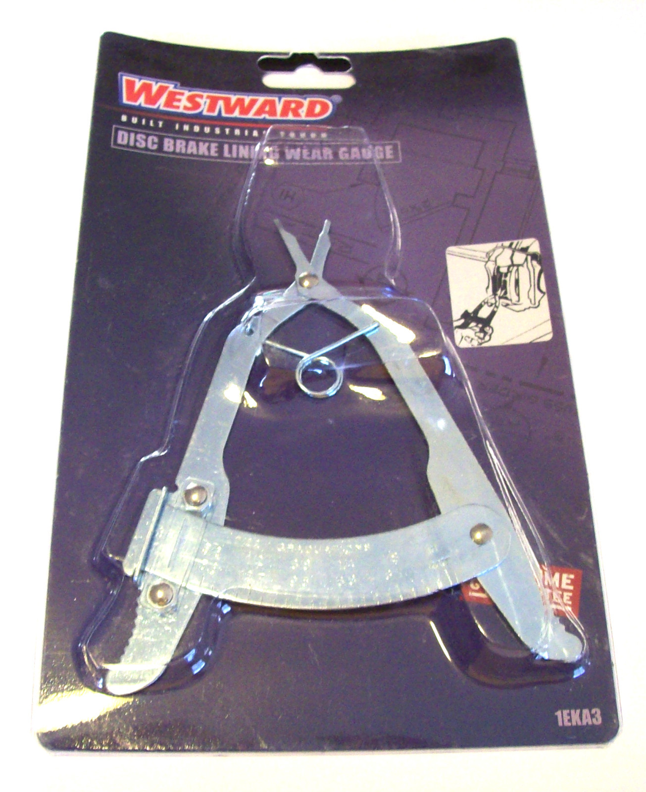 WESTWARD DISC BRAKE LINING WEAR GUAGE INDUSTRIAL STEEL PADS CALIPER ROTOR 1EKA3