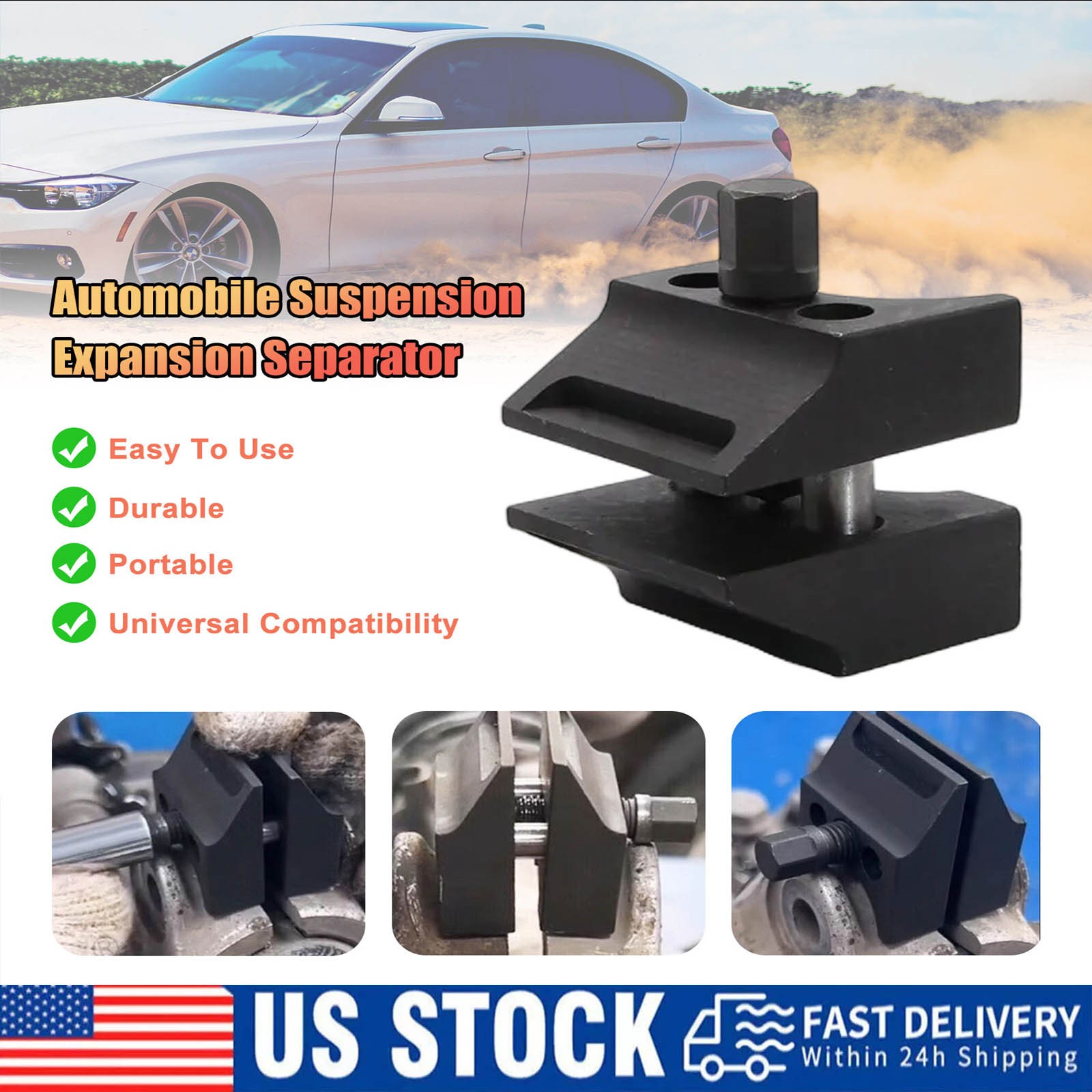 Car Suspension Strut Splitter Wheel Hub Steering Knuckle Expander Spreader Tool