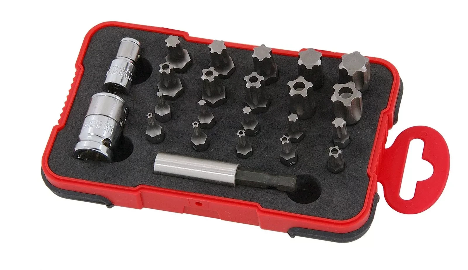 23 Piece Star Torx Plus Security Bit Set – Tp10 To Tp60 & Tps10 To Tps60