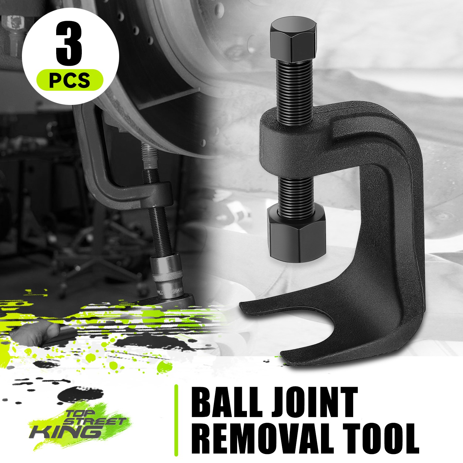 Universal Cars Trucks SUV 2-3/8 Inches Adjustable Ball Joint Removal Tool Set