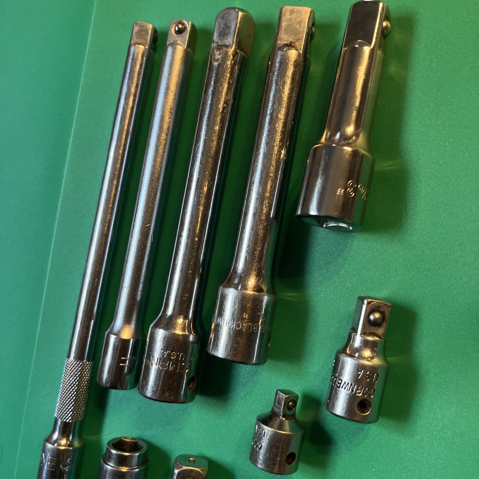 Mixed Extension Bar & Adapter Lot of 11 Various Sizes Various Brands