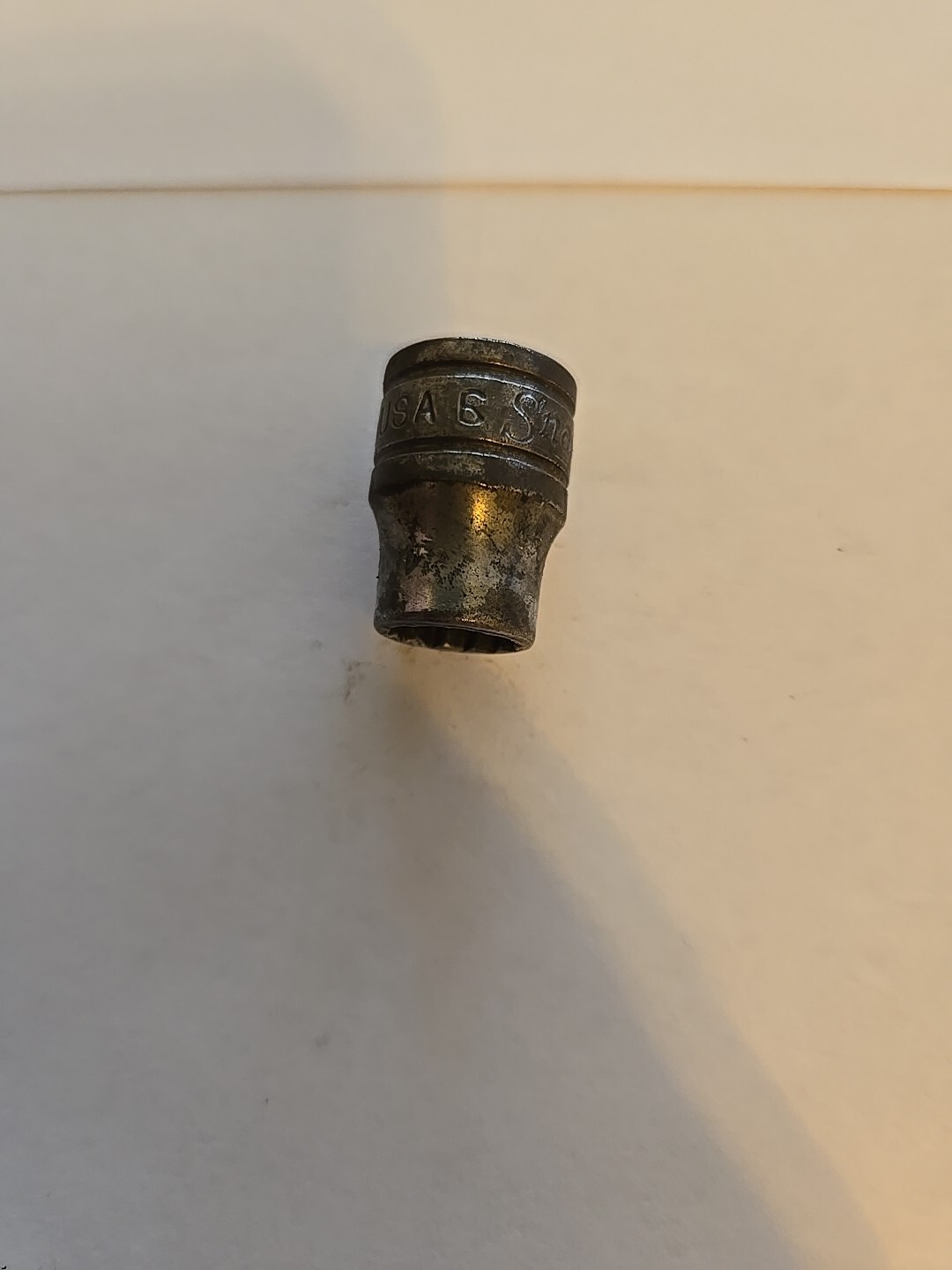 Snap On 3/8″ Drive 3/8″ 12PT SAE Shallow Chrome Socket USA Ugly F-121