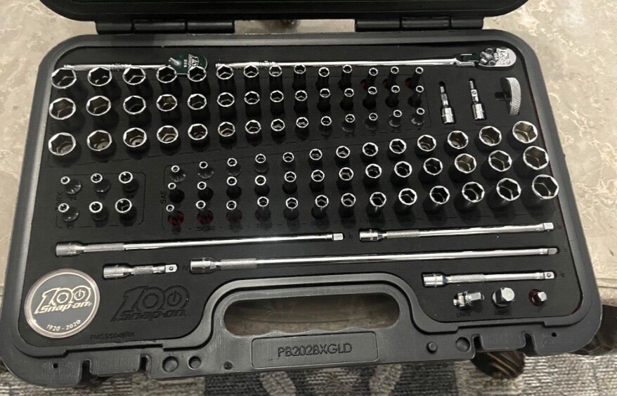 Snap On 100pc 1/4 Drive Metric & Sae General Service Set 100th year Edition