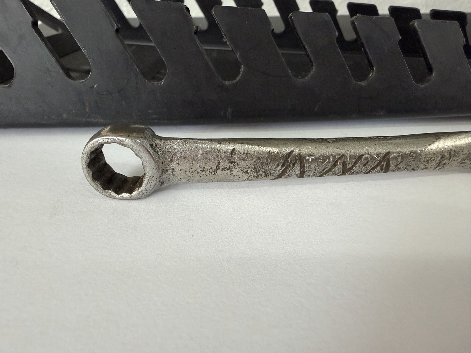 Blue-Point XD-1214 3/8” x 7/16” double offset 12 point box end wrench, 4.5″ long