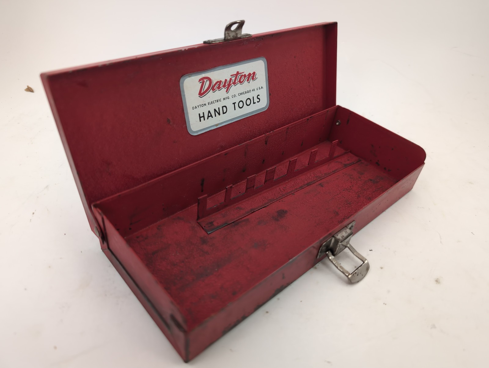 Charming Vintage Dayton Hand Tools Metal Box 8-1/4 x 3-1/2 x 1-1/2