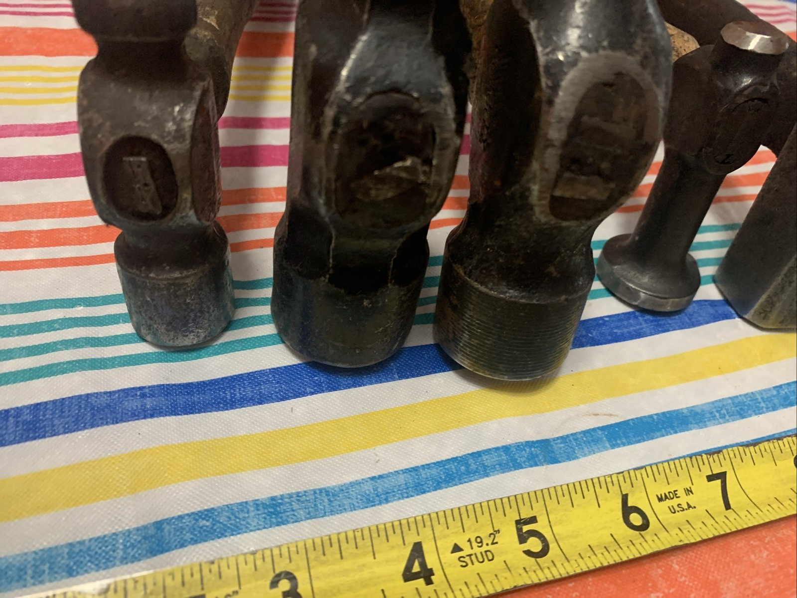 Lot Of 5 Mechanic Hammers Vaughn Fairmount 156-G Excelsior Made In USA Peen