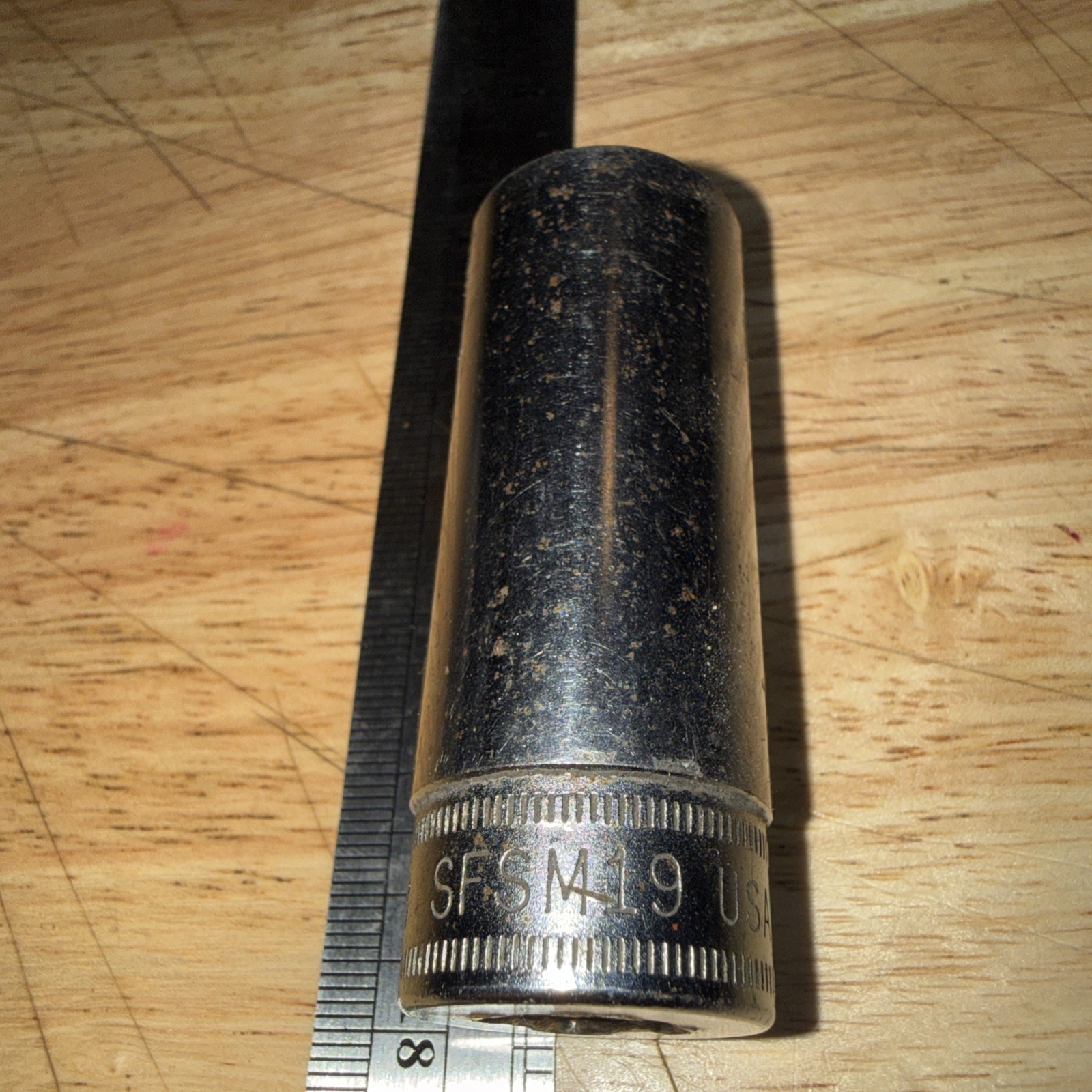 Snap On SFSM19 3/8 Drive Metric 19 mm 6 Point Deep Socket