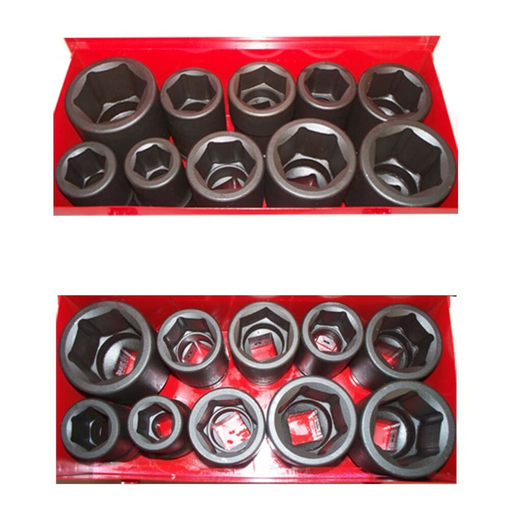 11 PC 1″ DR Drive Deep Impact BUDD SAE 1 to 2″ Sockets