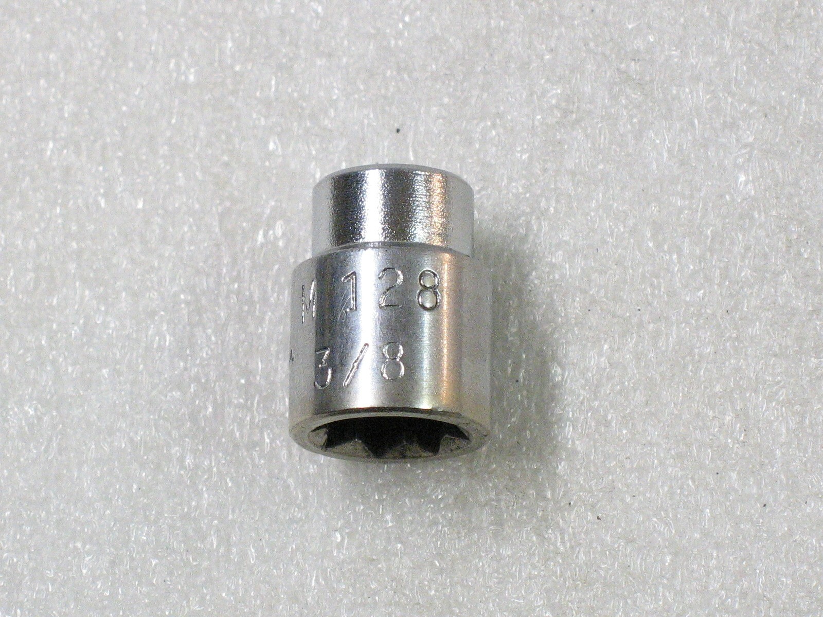 Mac Sabina Tools 3/8″ 8 Pt. Double Square 1/4″ Dr. Shallow Chrome Socket M128