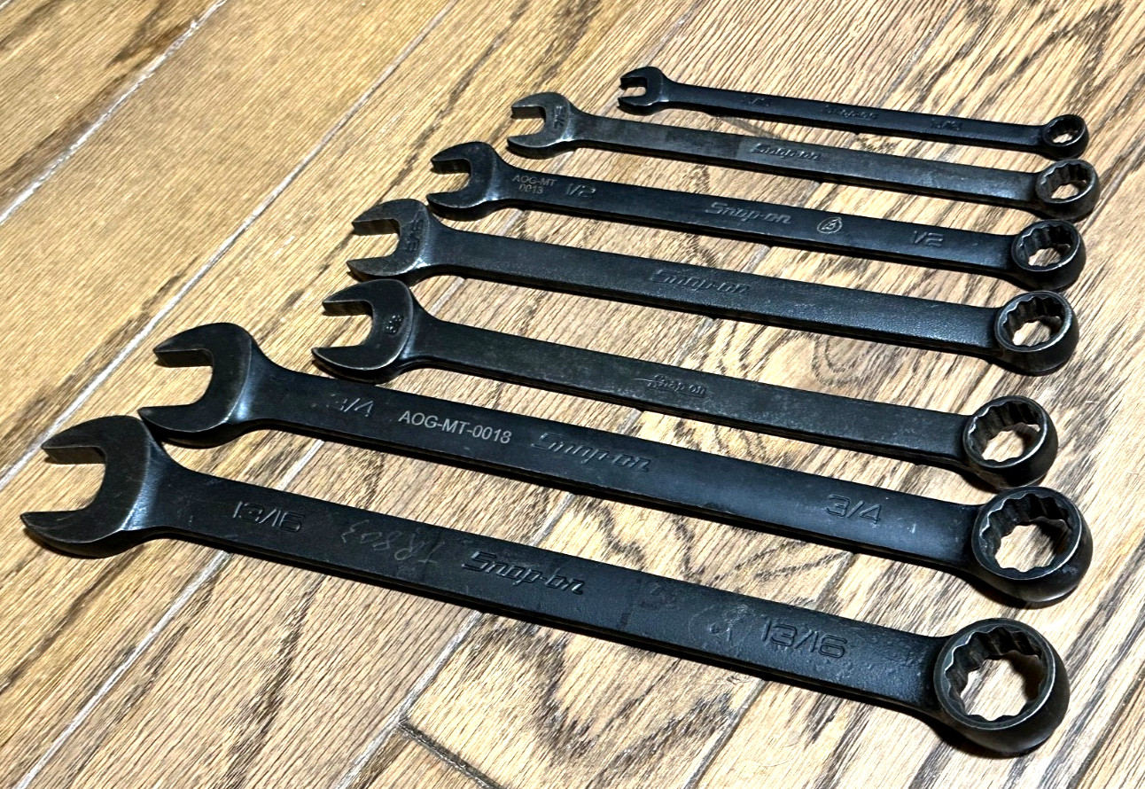 🇺🇸 Snap On Tools 5/16” – 13/16″ SAE Combination WRENCH Set 12-PT Lot Offset