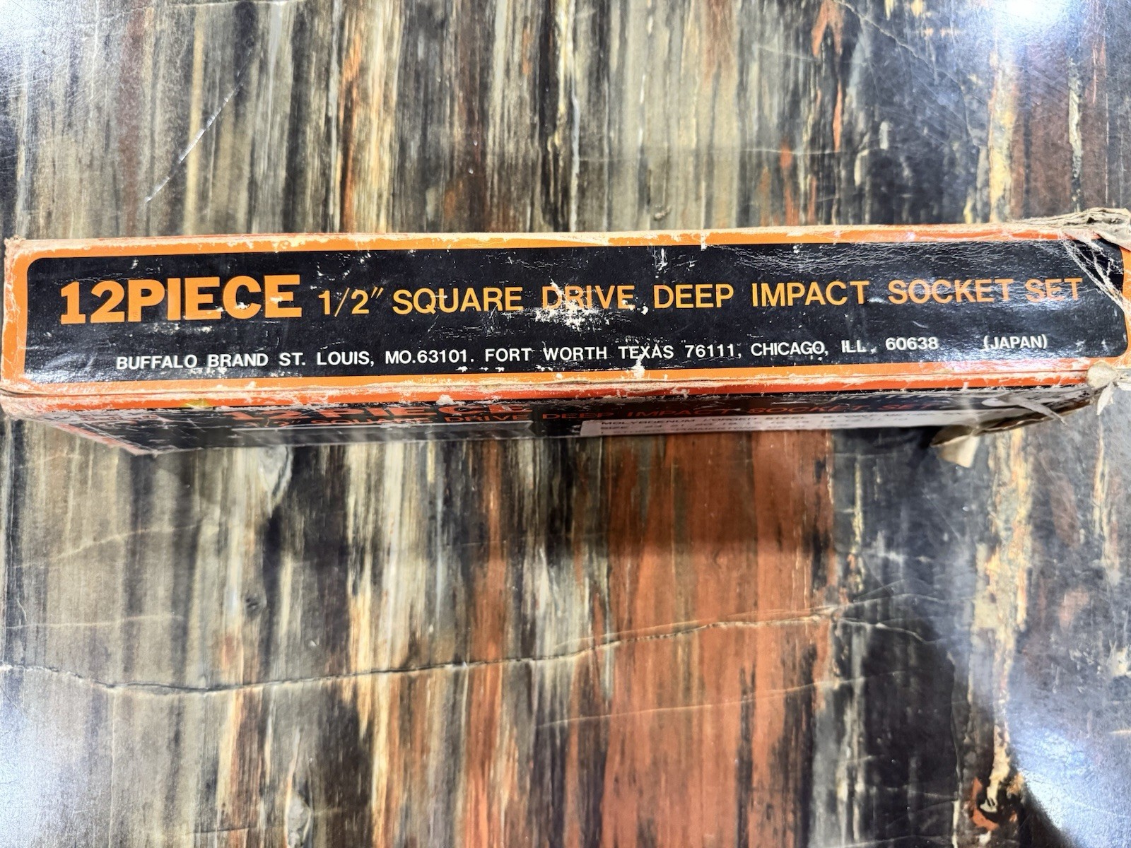 12-PIECE 1/2 SQUARE DRIVE DEEP IMPACT SOCKET SET VINTAGE MADE IN JAPAN