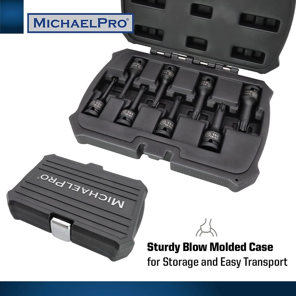 MichaelPro MP005029 8Pc 1/2” Drive T30, T40, T45, T47, T50, T55, T60 and T70