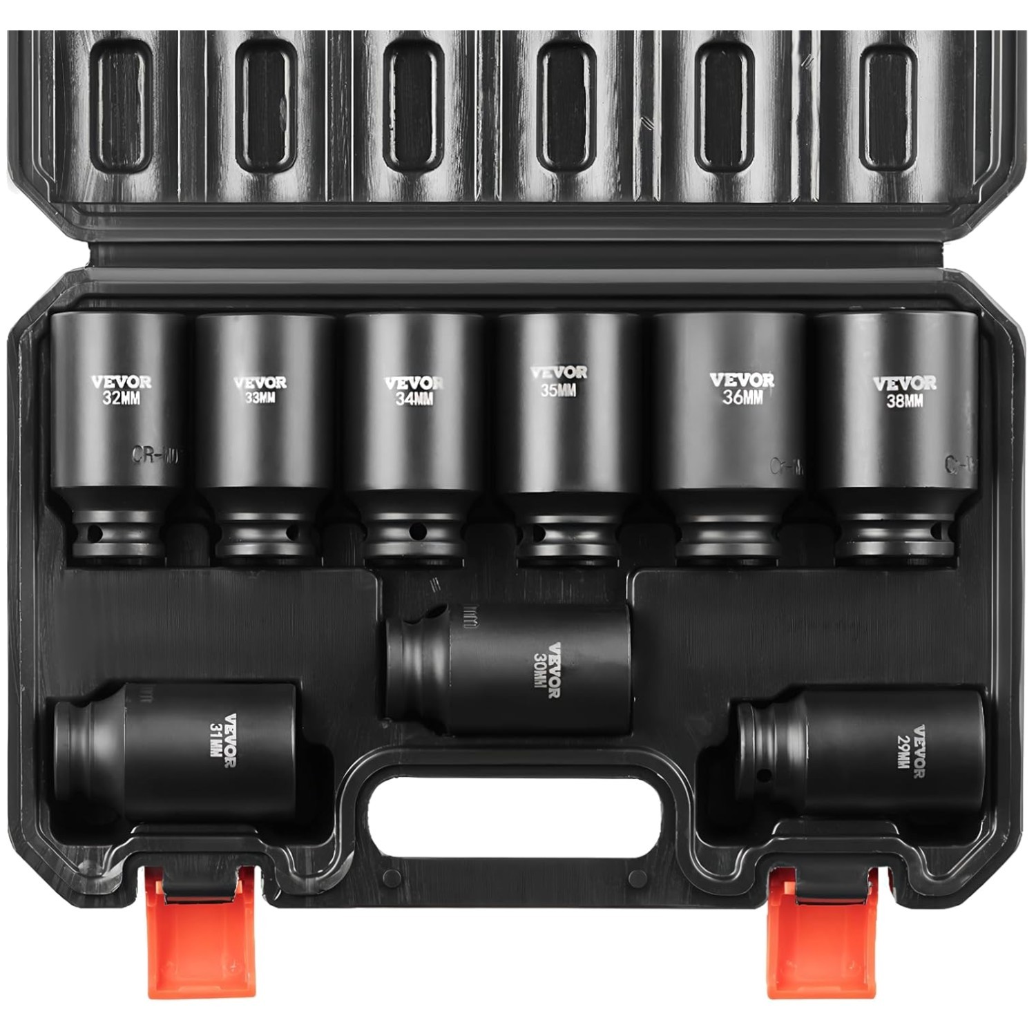 1/2″ Drive 9 Piece Deep Impact Socket Set, Metric 29-38mm