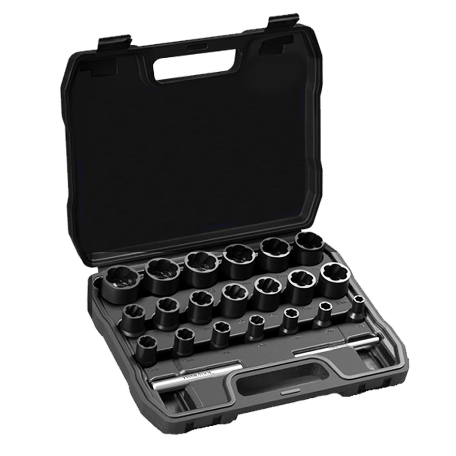 22-Piece Bolt Nut Extractor Set – Impact Lug Nut & Wheel Lock Removal Tool Kit
