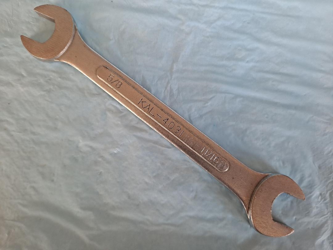 Vintage KAL 4031, Double Open-End Wrench, 5/8 x 11/16, Made in Japan