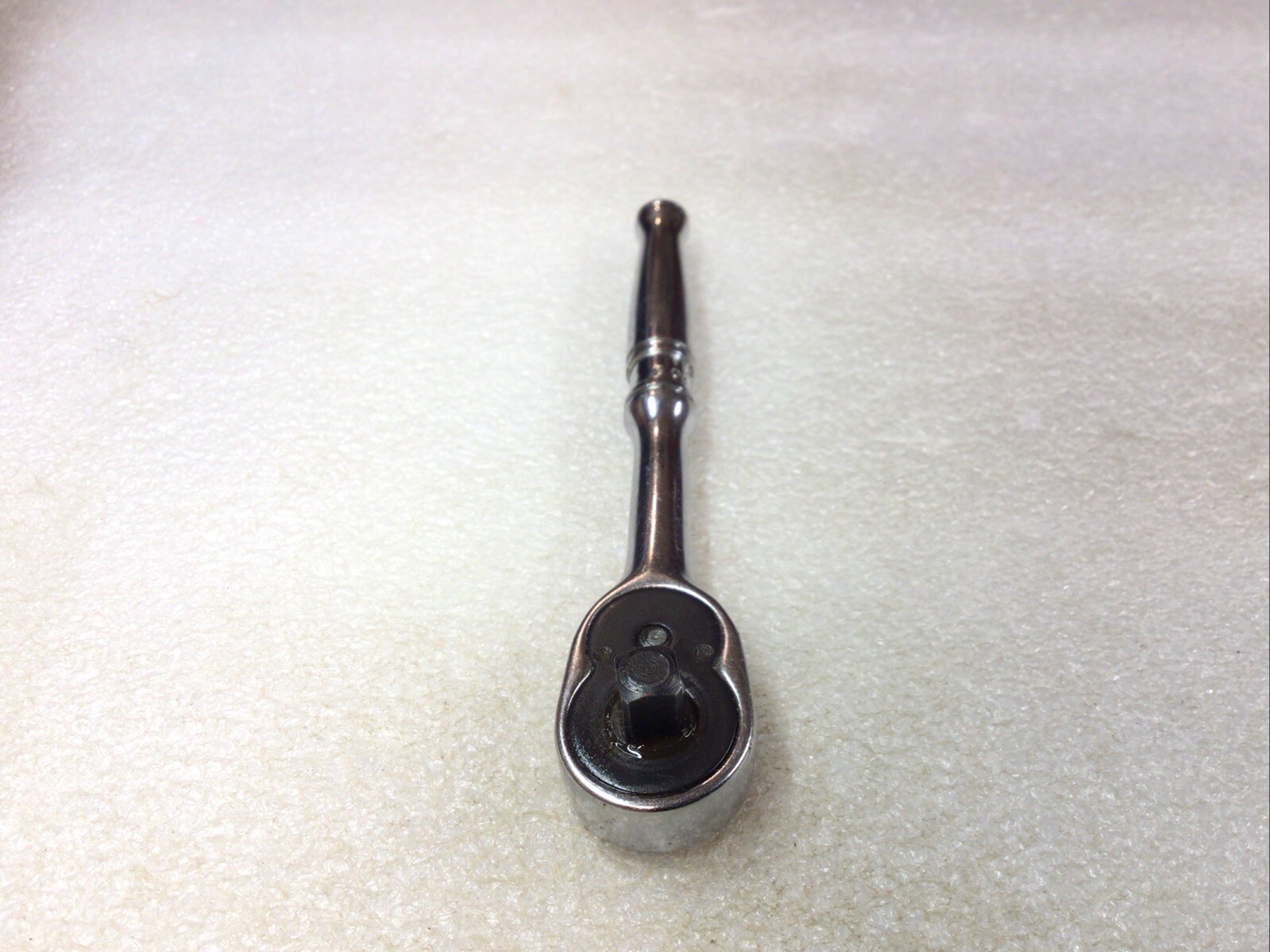 Snap-On#TM70B – 1/4” Dr., Chrome, 4.25” Long, Stubby Ratchet, Rebuilt-USA-NICE-