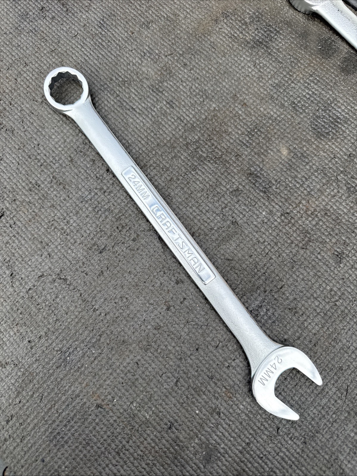 SEARS Craftsman NOS Metric MM Combination Wrench, USA 12pt, 24mm VV 42923