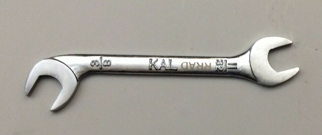 KAL 3/8 x 11/32 INCH OPEN-END IGNITION WRENCH USED JAPAN