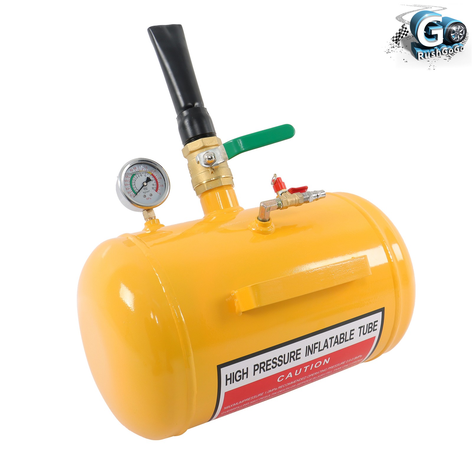 For 5 Gallons Heavy Duty Air Tire Bead Seater Blaster Seating Tool Yellow