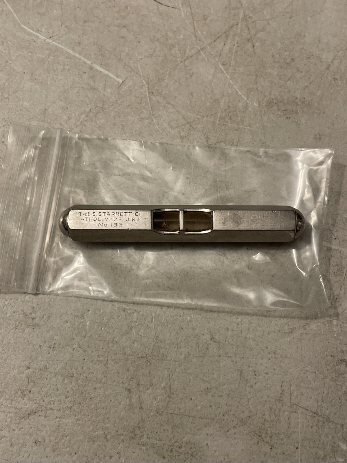 Vintage The L.S. STARRETT Co. no. 135 3-1/2”(approx) Pocket Level