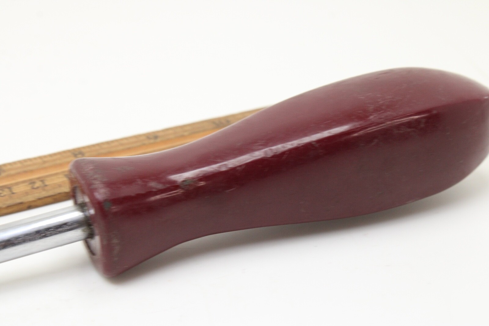 Matco SDM R128 7/16″ Tip 13″ Flat Slotted Screwdriver Maroon Hard Handle USA