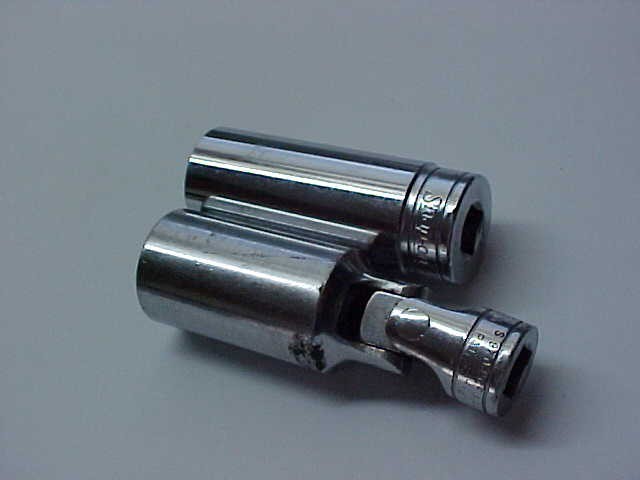 2 Snap-On Tools 3/8″ Drive Sockets SFS 241 3/4″ & S9704CFT Swivel 13/16″ USA