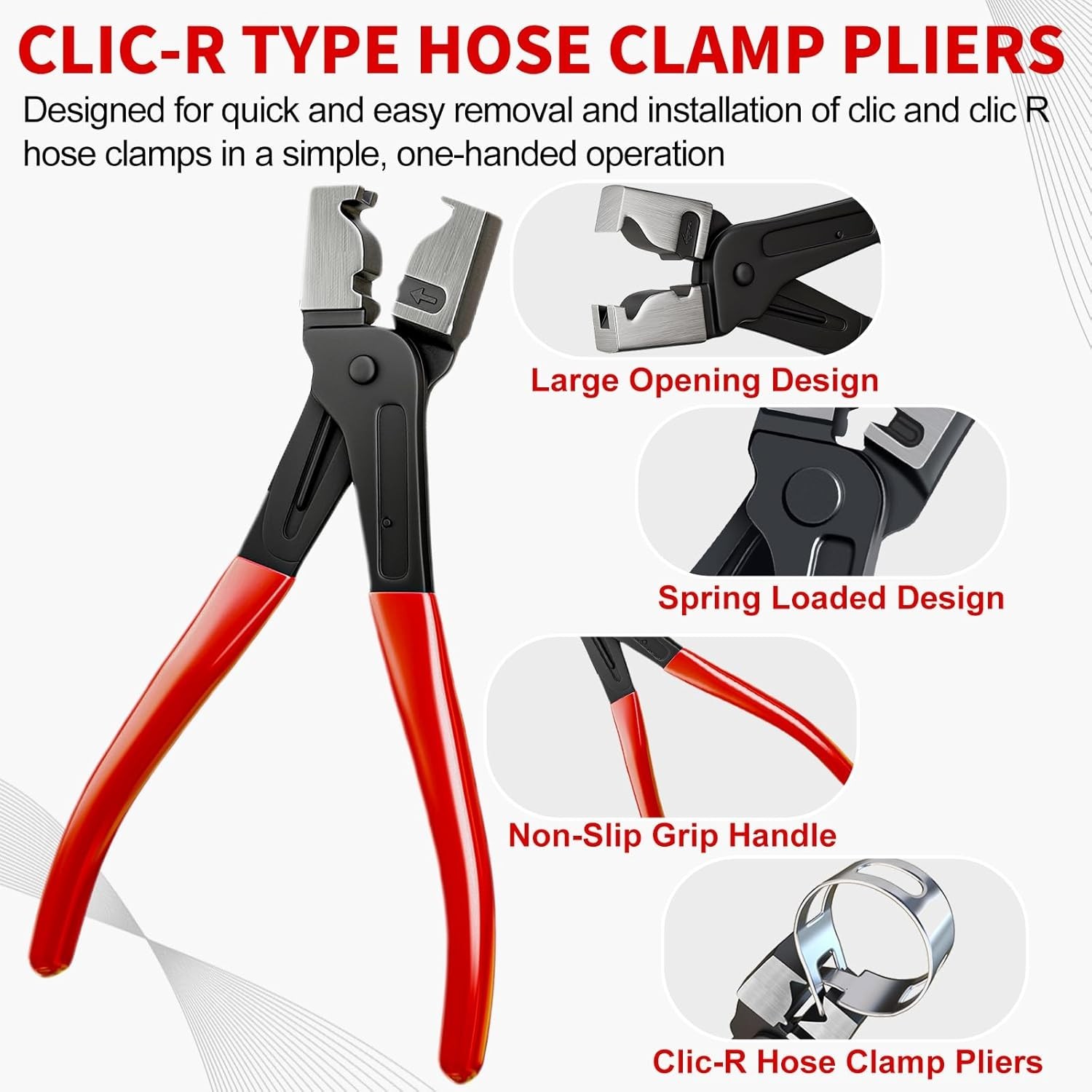 Universal 5-Piece Disconnect and Hose Clamp Tool Set for Efficient Car Repairs