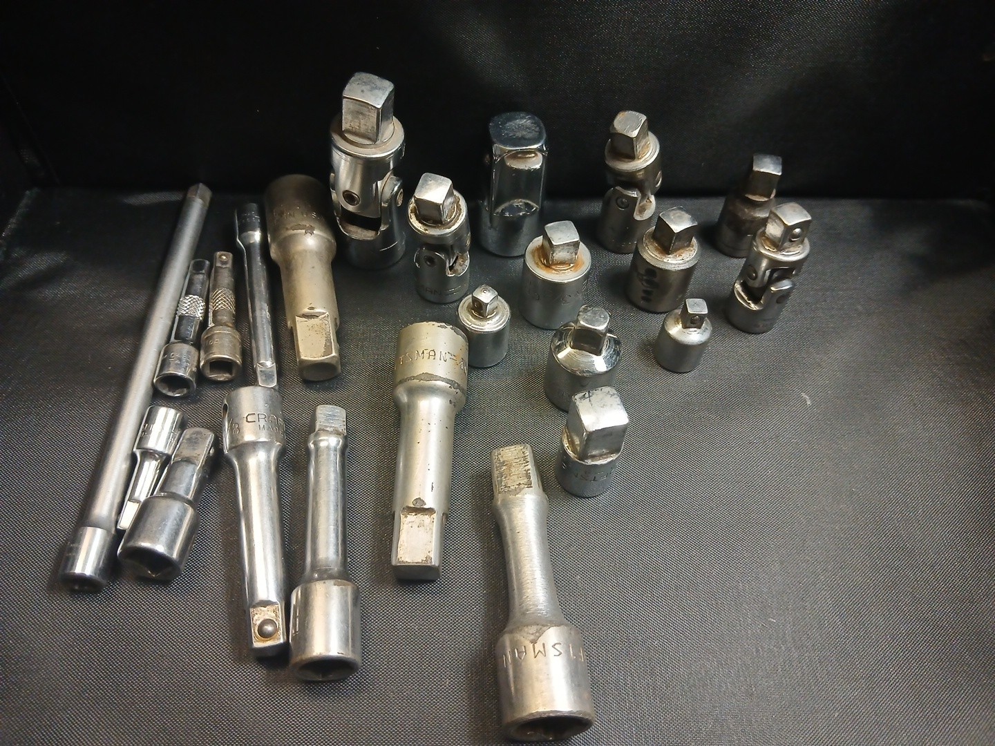 Lot Of Craftsman USA drive Extensions & Adapters