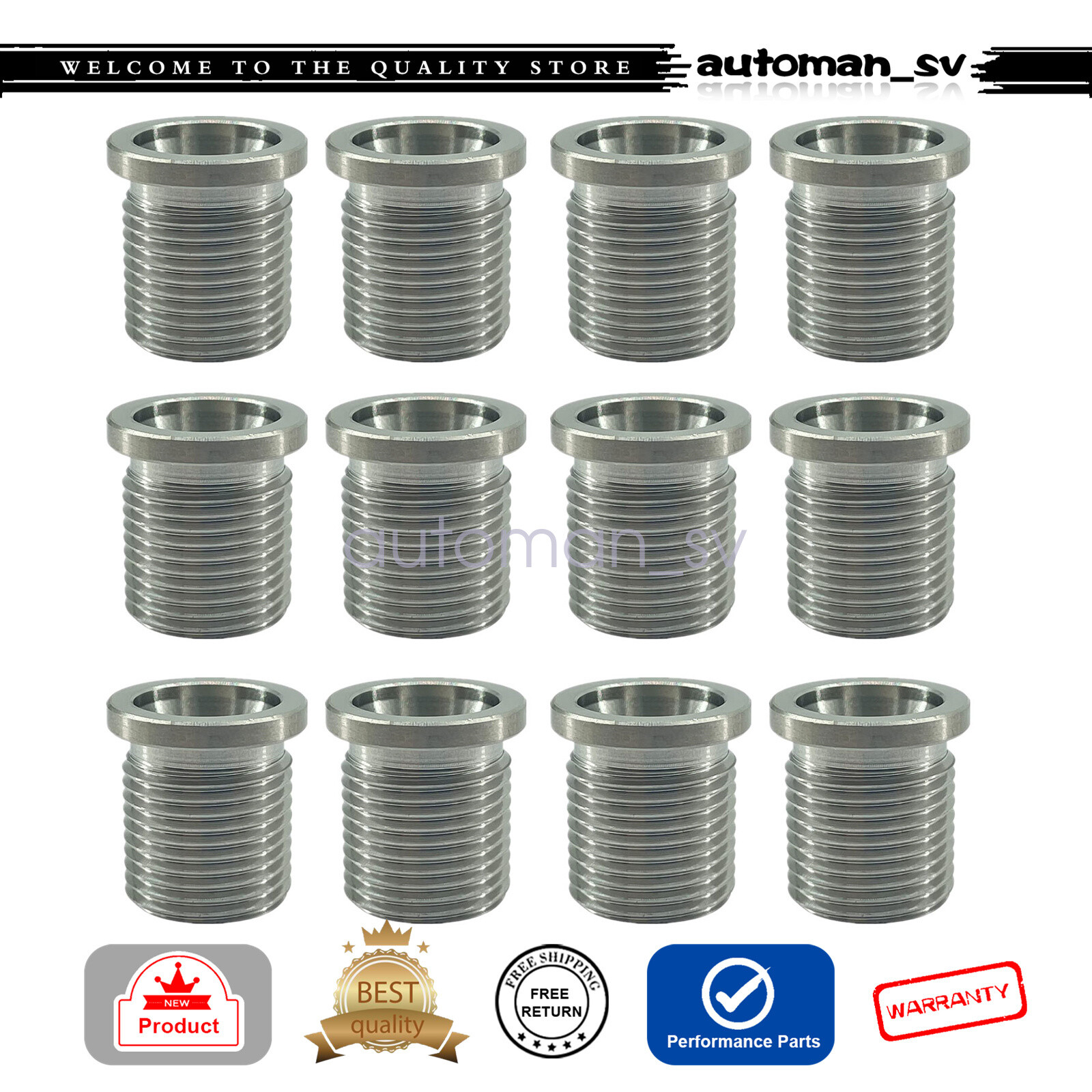 12X Replacement Spark Plug Port Insert Tool For Ford Set 38900 Triton Motor 5.4L