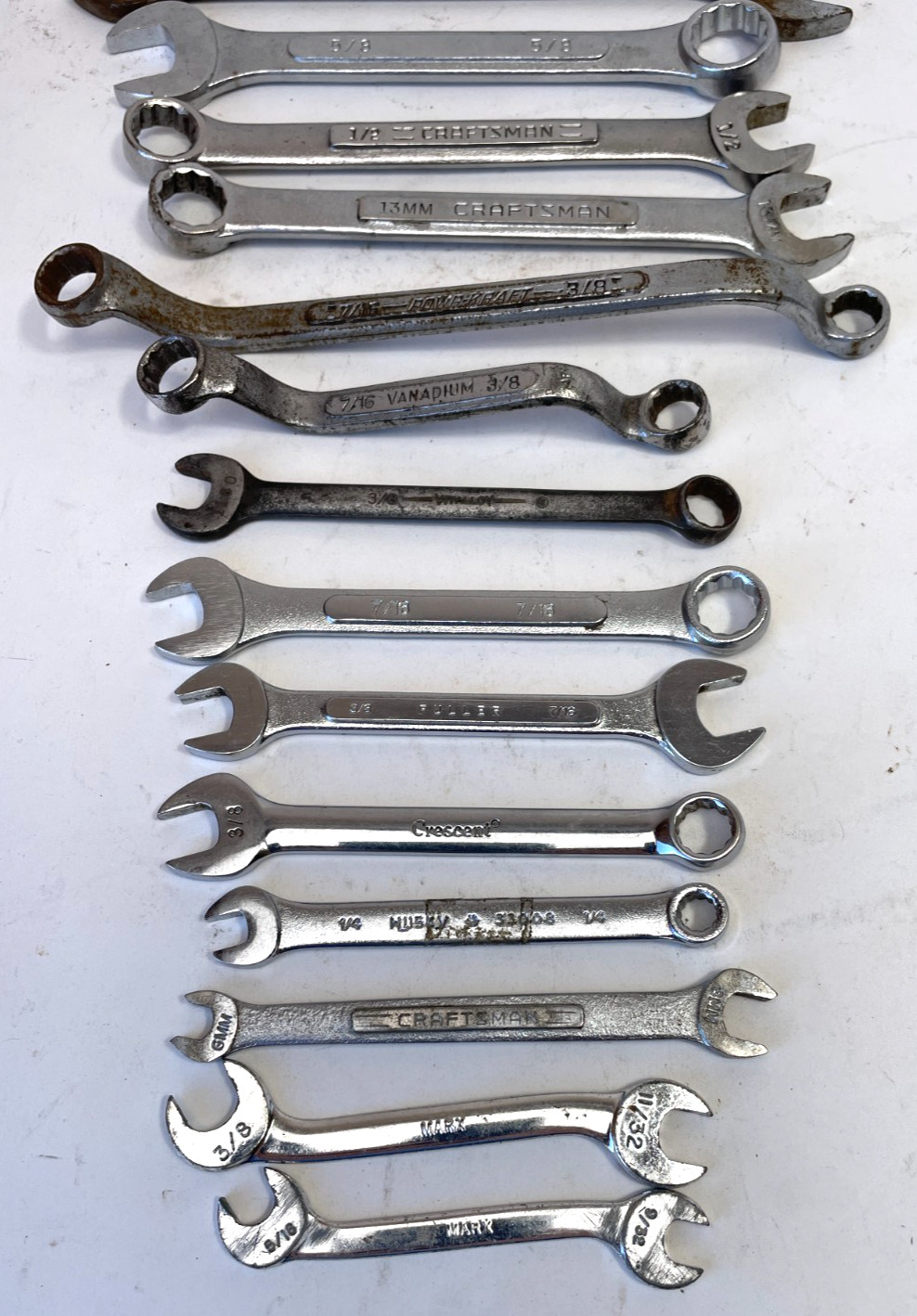 Wrenches Lot SAE Metric USA Craftsman Mark Crescent Billings
