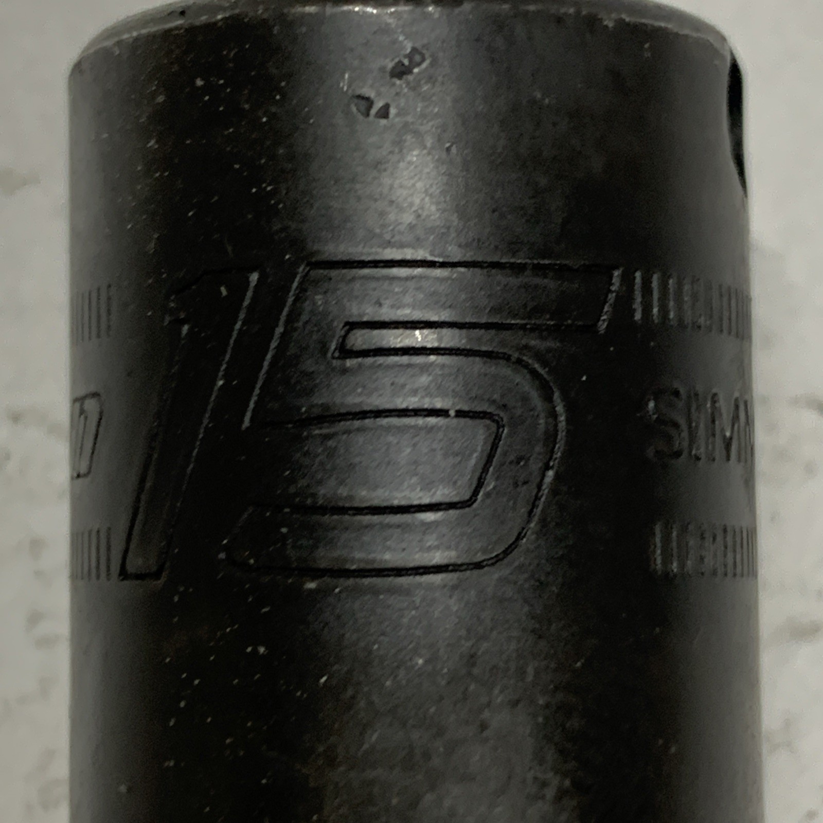 Snap On Tools USA SIMM150A 1/2″ Drive 15mm Metric DEEP 6 Point Impact Socket NEW