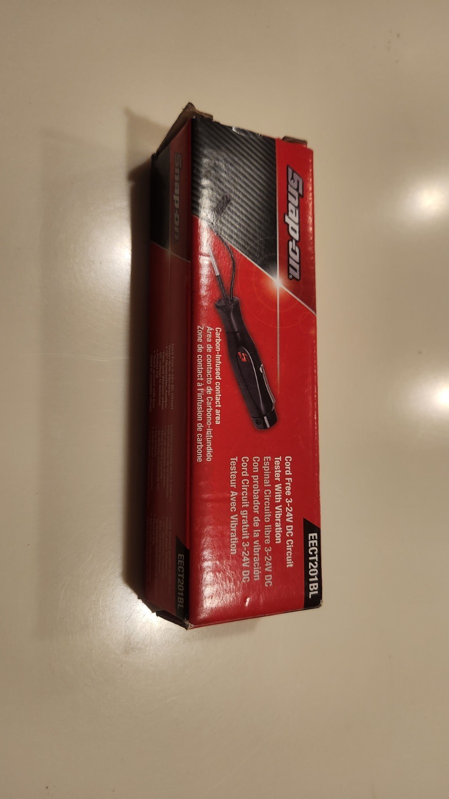 Snap-On Tools USA Cordless Circuit Tester 3-24v DC, Black Handle | EECT201BL