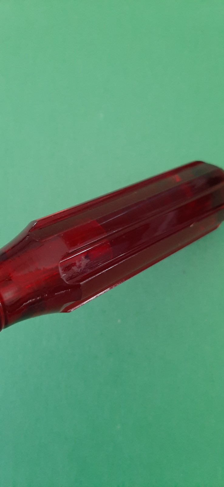 NOS NEW Millers Falls #4 USA No. 850-8 Phillips Head Screwdriver Clear Red E8