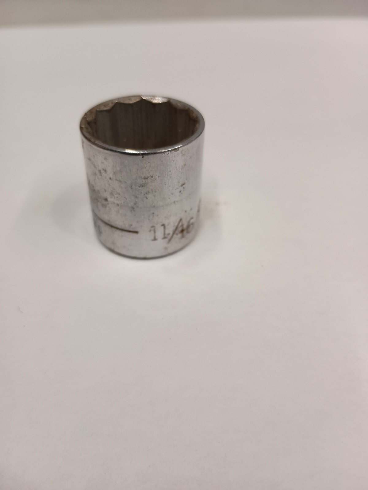 Craftsman -V- 11/16″ 12 Point Shallow Chrome Socket 3/8″ Drive 44336 USA