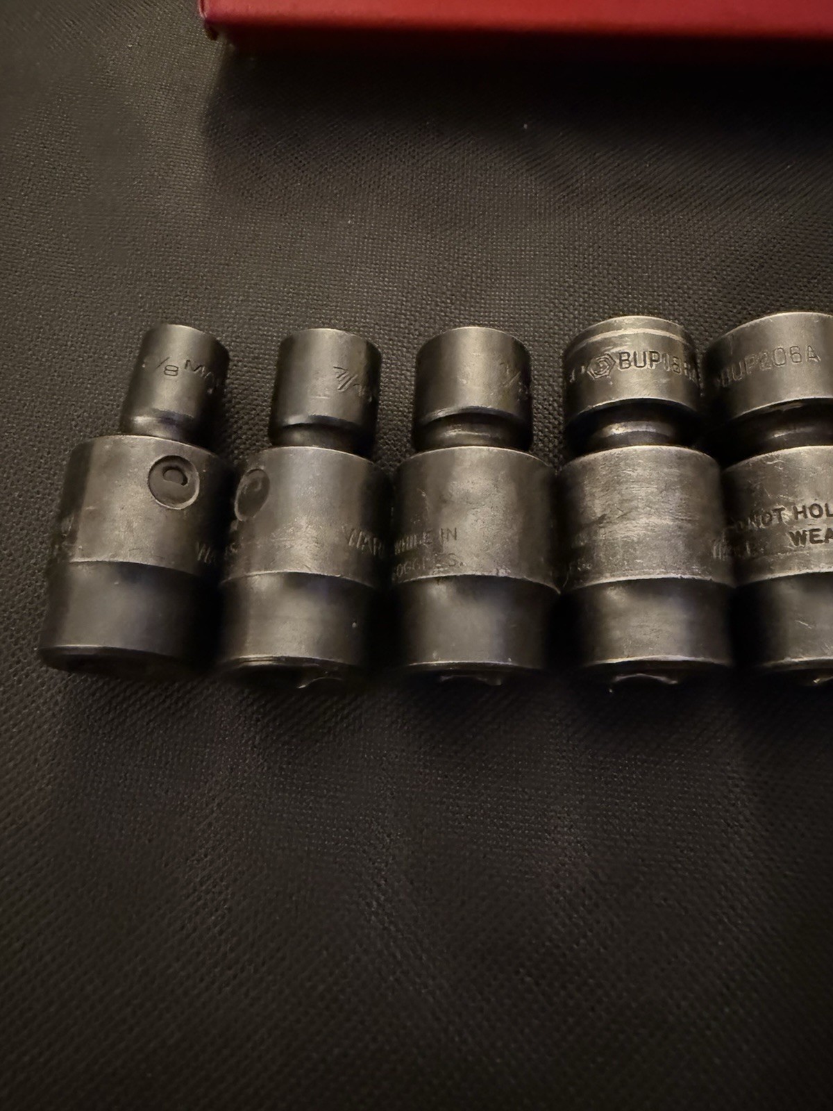 Matco 7 Piece 3/8” Impact Swivel Socket Set In Tray – 3/8 -3/4 -BUP126A-BUP246A