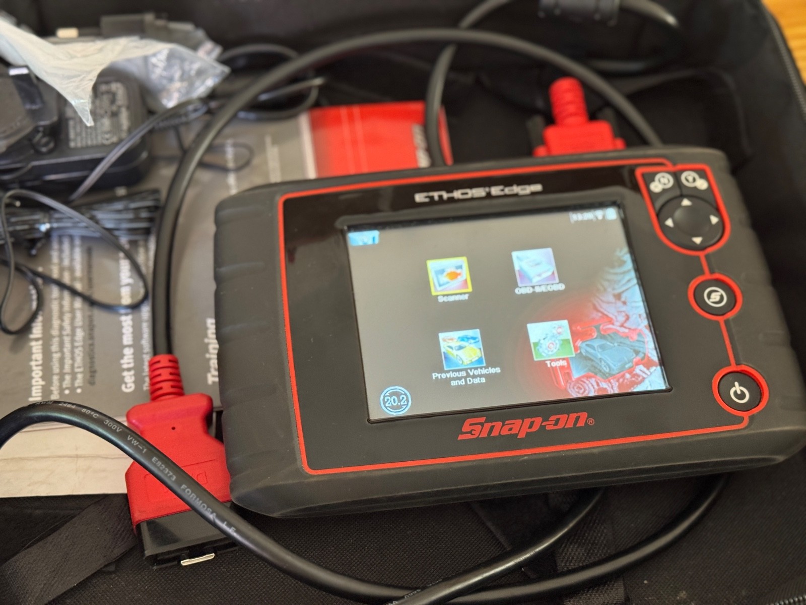 Snap On Ethos Edge 20.2 Diagnostic Scanner OBD2 Fault Code Reader Garage 20.2
