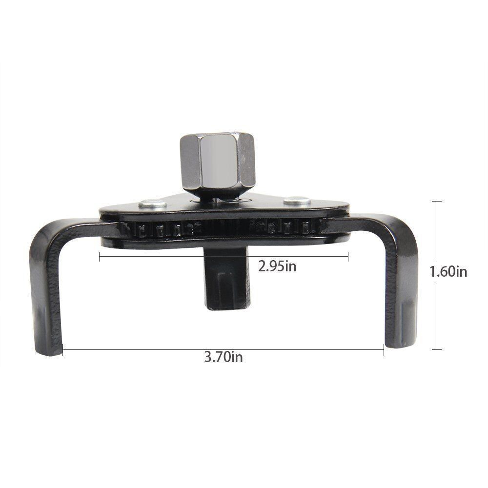 Universal 2 Way 3 Jaw Oil Filter Wrench Removal Tool Fully Adjustable Heavy Duty