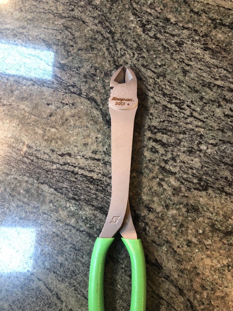 Snap On 312cfg 11″ vectoredge heavy duty diagonal cutter green