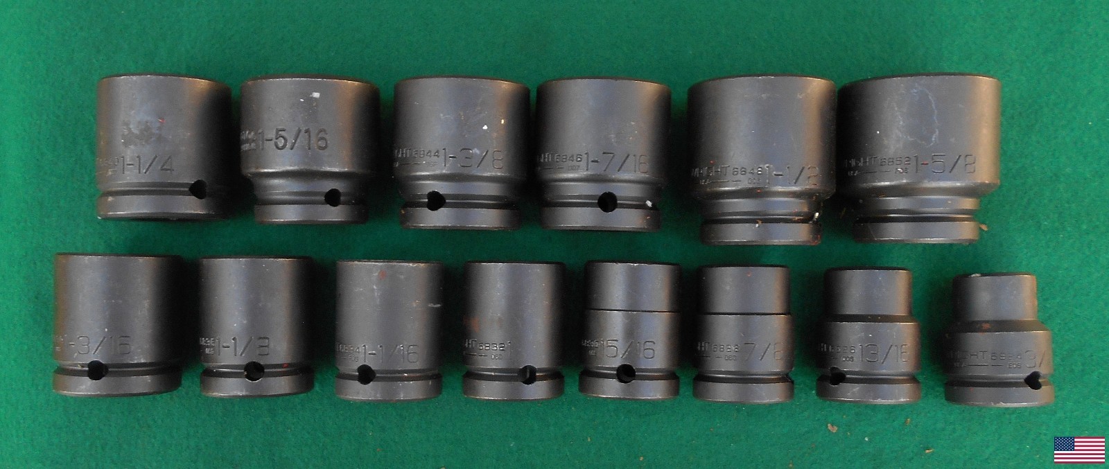 WRIGHT 14 pc 3/4″ drive SAE IMPACT Socket Wrench Set w/box * FREE SHIPPING! *