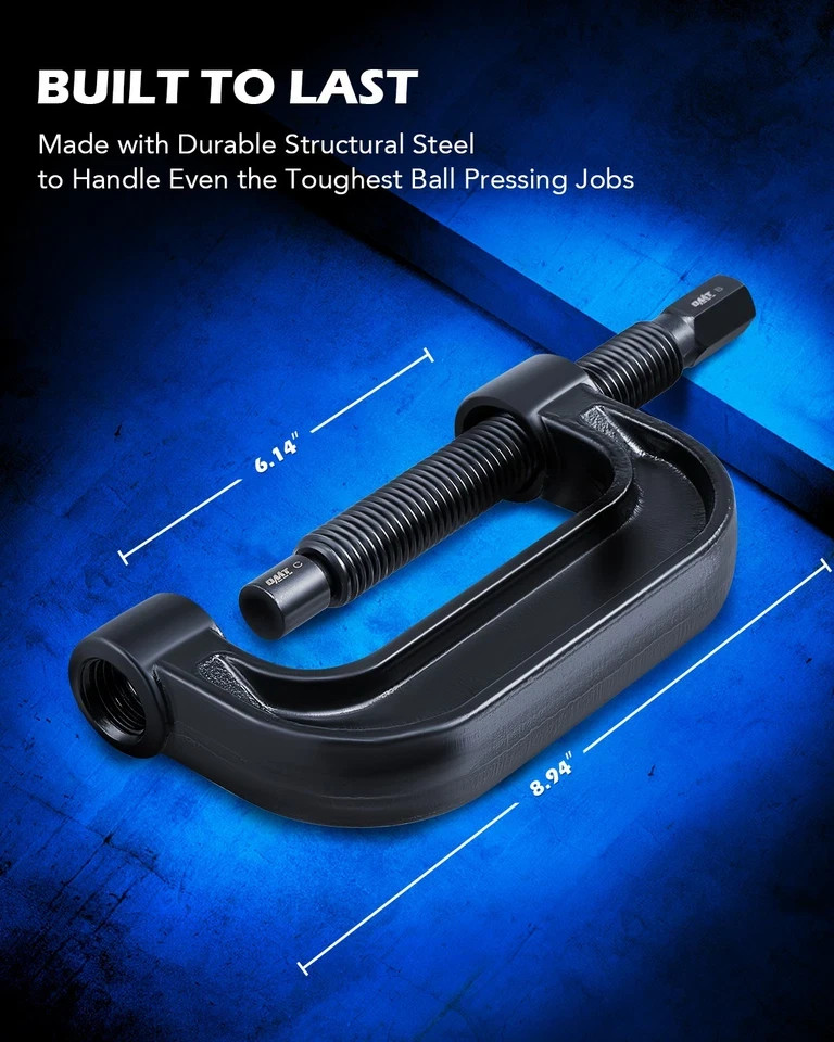 10pc Heavy Duty 4 in 1 Ball Joint Press U Joint Removal Tool Kit w 4 x 4 Adapter
