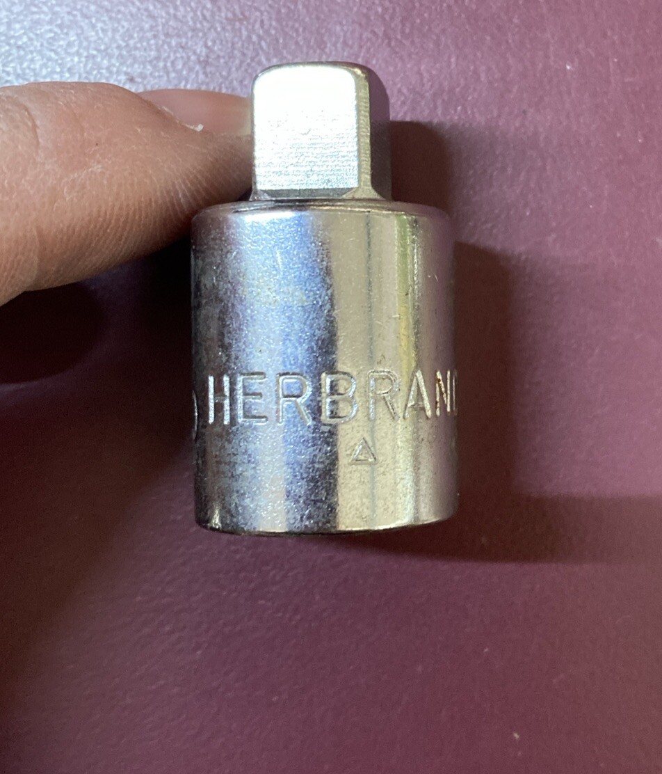 Herbrand 44000-1/2” to 3/8”adapter MADE IN USA Vintage Old Stock Free Shipping