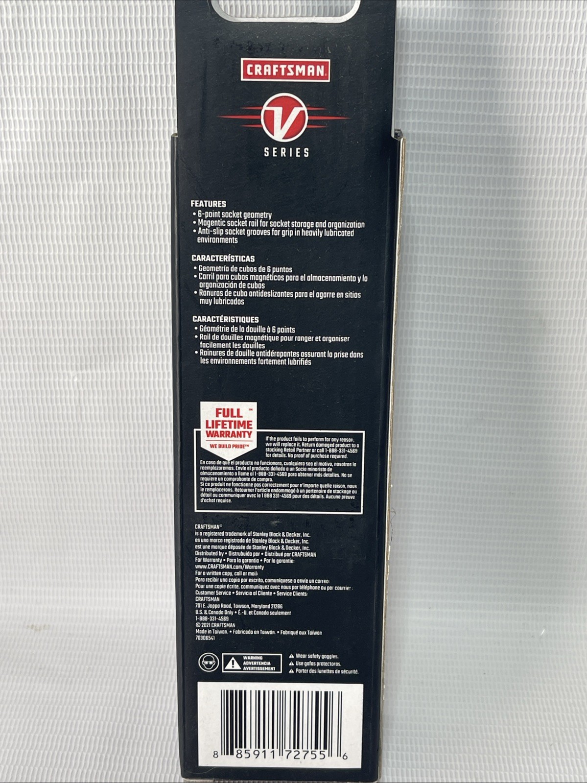 Craftsman V Series 1/4″ Dr. 6 Pt Metric Socket Set- Magnetic Rail CMMT17500V