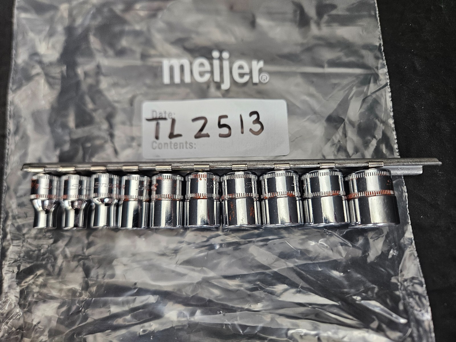 SNAP ON 1/4″ DRIVE 10 PC 6 PT METRIC TMM5.5-TMM7, TMM9-TMM15 SHALLOW SOCKET SET