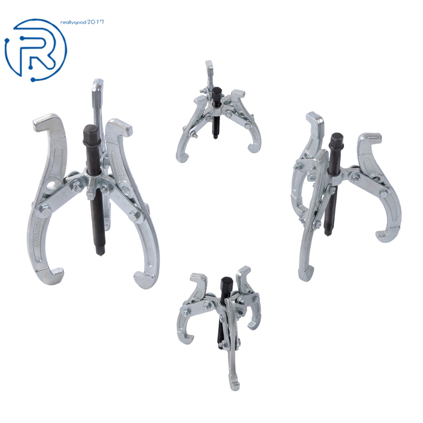 4 PC Gear Puller 3 Jaw Set 3″ 4″ 6″ 8″ Gear Pulley Bearing Puller Auto Mechanic