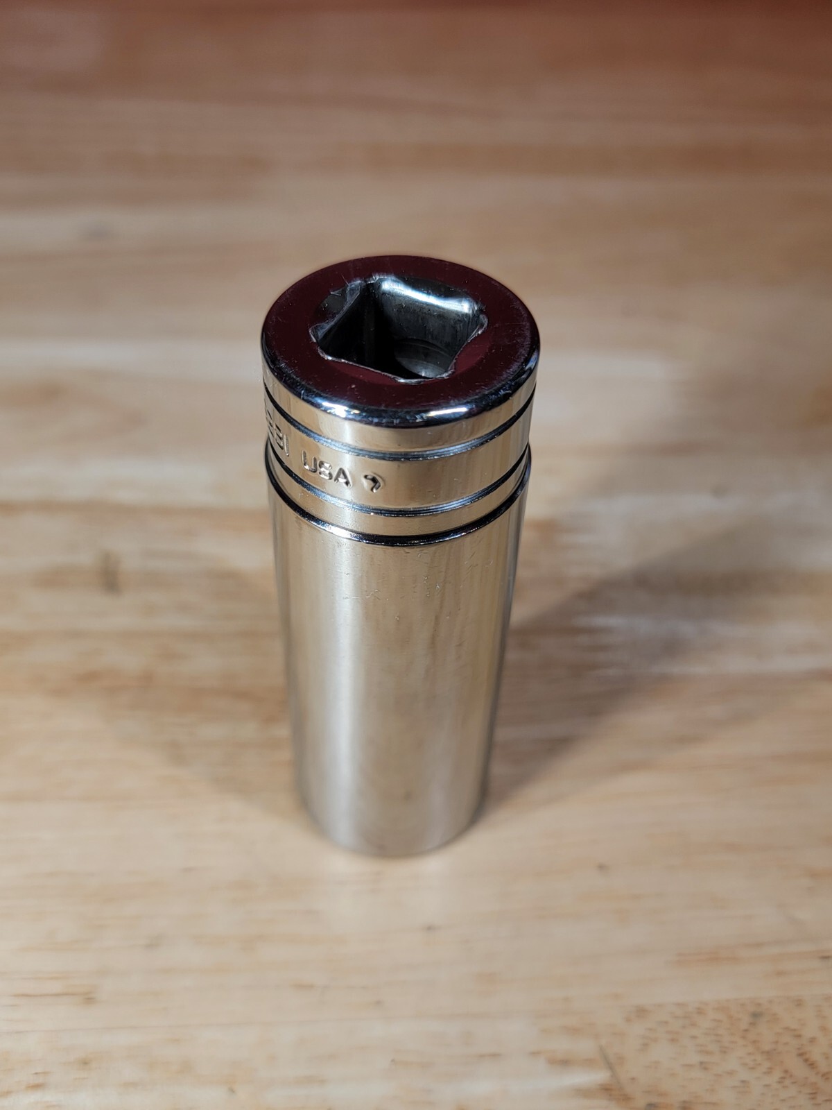 Snap-on Tools S281 7/8″ SAE 1/2″ Drive 12-Point Deep Chrome Socket