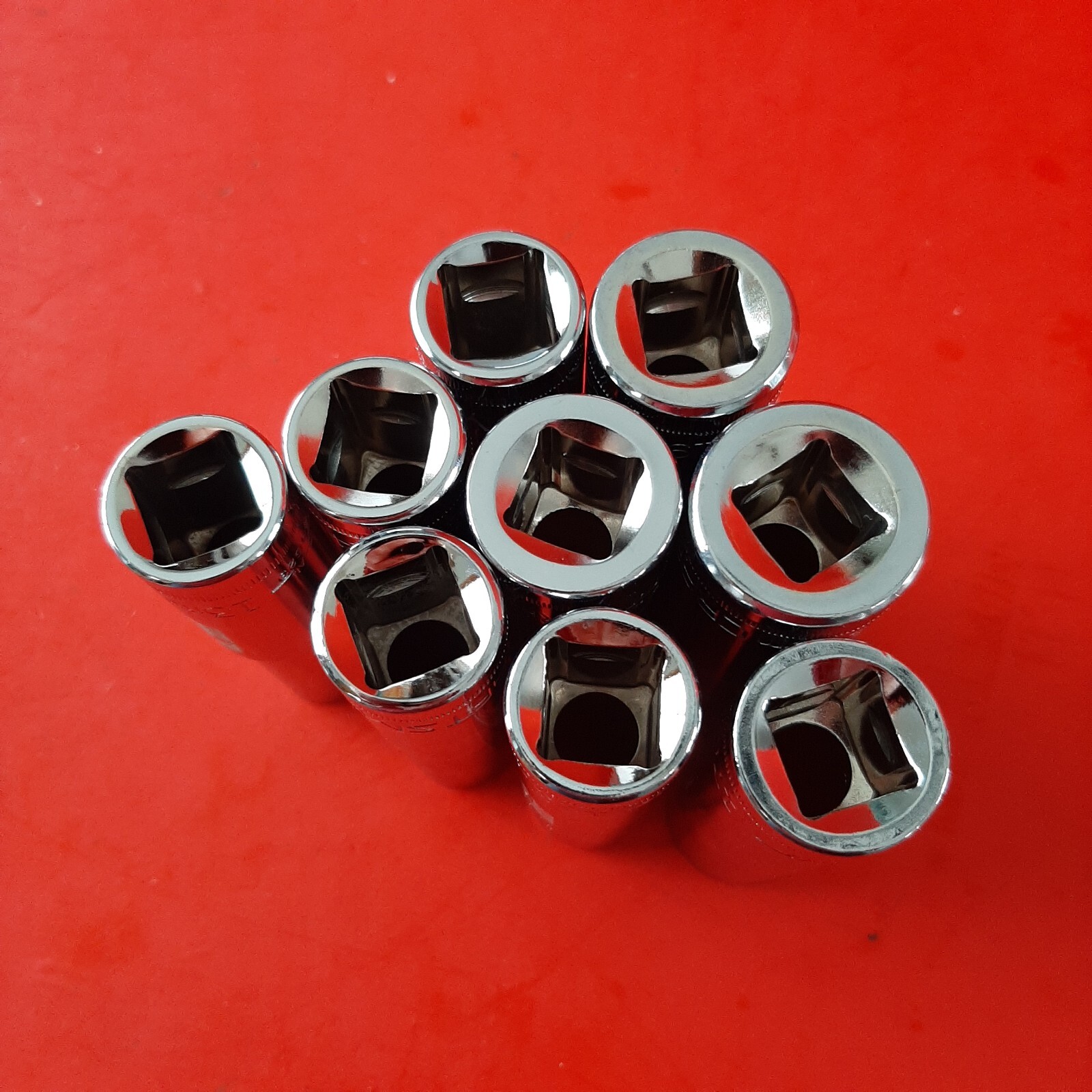 NEW CRAFTSMAN Easy Read 9 Piece 1/2 Drive DEEP METRIC 6 point Socket Set 12-21mm
